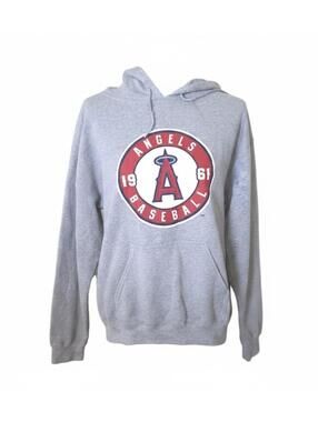 MLB Los Angeles Angels Baseball Hoodie Sweatshirt Gray